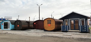 Выставочная площадка бань бочек в Подольске