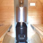 Печь в торце, с топкой внутри парной