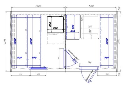 2020х1900 вход справа (стол)