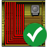 Угловой полок, печь сбоку