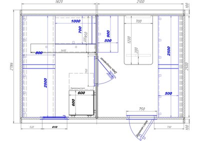 1820х2100 вход справа