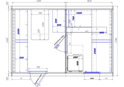 2100х1820 вход слева