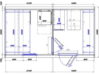 2100х1820 вход справа