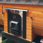 Печь сбоку, с топкой с улицы, с выносным узлом
