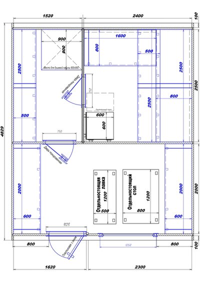 1520х2400-1620х2300 вход слева