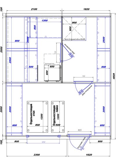 2100х1820-2300х1620 вход справа