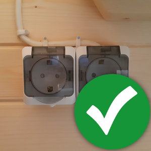 Дополнительная двойная розетка в комнате отдыха