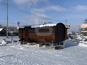 Выставочная площадка бань бочек в Солнечногорске
