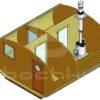 Овалбочка 4х4.3 четыре помещения