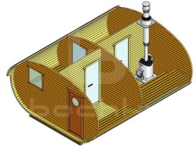 Овалбочка 4х4.8 четыре помещения