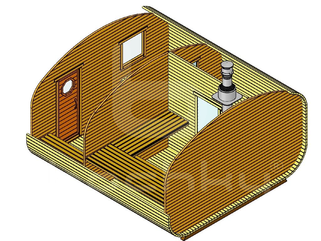 Квадро-вао 4х4.3 три помещения