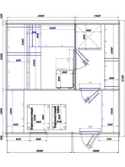 2400х1520-2300х1620 вход справа