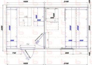 1820х2100 вход слева