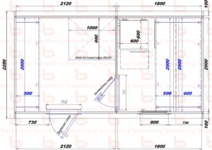2120х1800 вход слева  (Д)