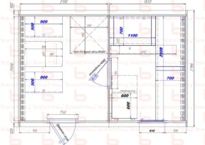 2100х1820 вход слева (Д) 2п