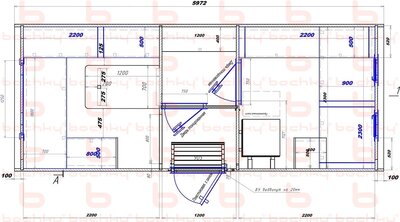 2200x1200x2200 парная справа