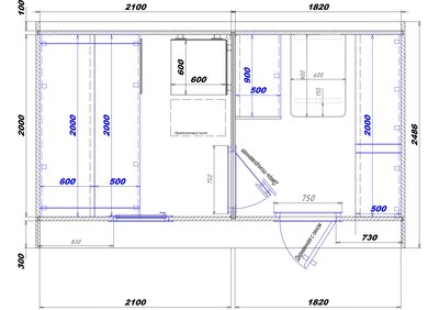 1820х2100 вход справа