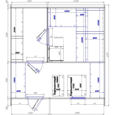 1520х2400-1620х2300 вход слева