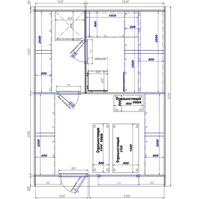1520х2400-1620х2300 вход слева