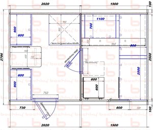 2020х1900 вход слева (душ) 2в