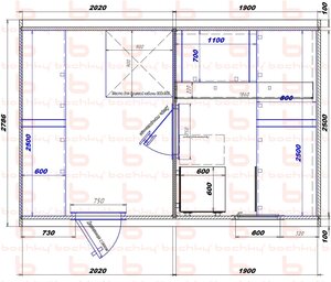2020х1900 вход слева (душ)