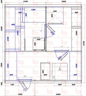 2100х1820-1520х2400 вход слева печь у среднего донышка