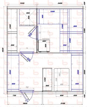 1520х2400-1820х2100 вход слева печь у среднего донышка