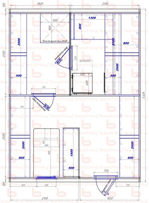 1820х2100-2100х1820 вход справа печь у среднего донышка