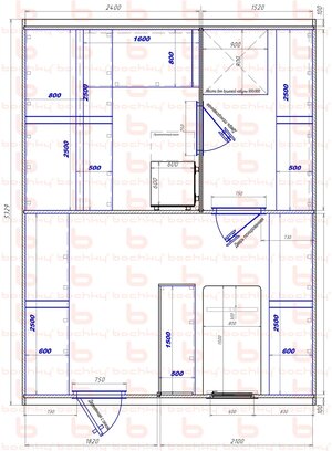 2400х1520-1820х2100 вход слева печь у среднего донышка