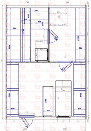 2100х1820-1820х2100 вход слева печь у среднего донышка