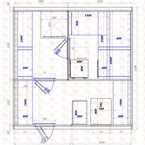 1800х2120-1920х2000 вход слева печь у среднего донышка