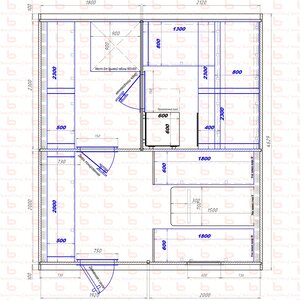 1800х2120-1920х2000 вход слева печь у среднего донышка (2 стола)