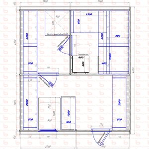 1800х2120-2000х1920 вход справа печь у среднего донышка (2 стола) Вар 2