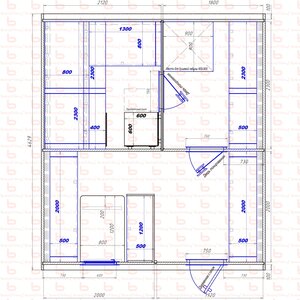 2120х1800-2000х1920 вход справа печь у среднего донышка (2 стола) Вар 2