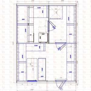 2120х1800-2000х1920 вход справа печь у среднего донышка Вар 2