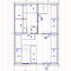 2120х1800-2000х1920 вход справа печь у среднего донышка Вар 2