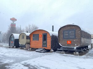 Выставочная площадка бань бочек в Химках