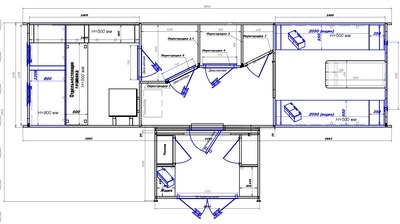 Слева от входа