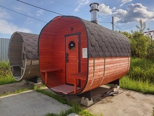 Выставочная площадка бань бочек в Тульской области