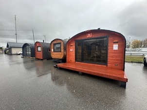 Выставочная площадка бань бочек на Синдике