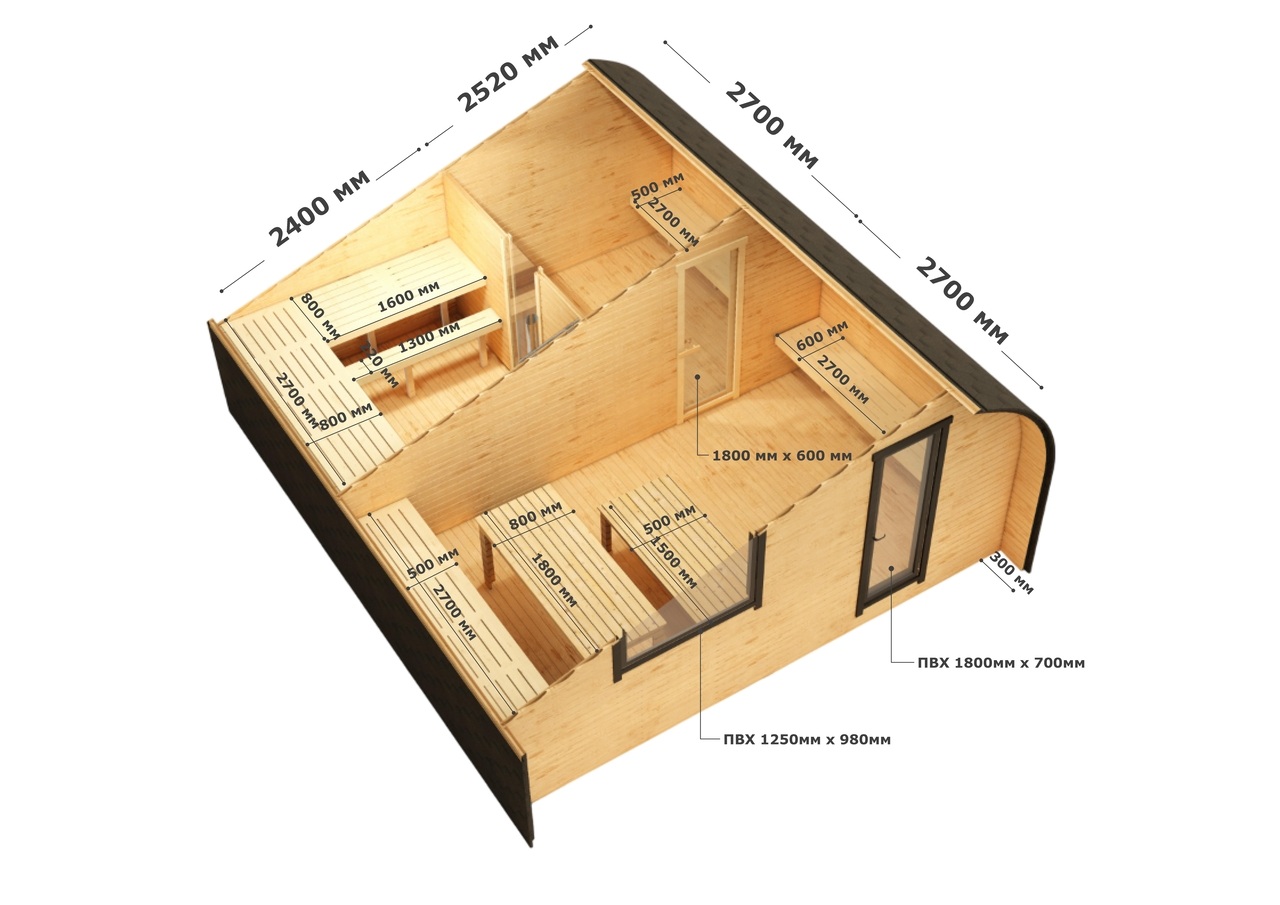 Планировка 5х6 (с размерами) Планировка 5х6 (с размерами)