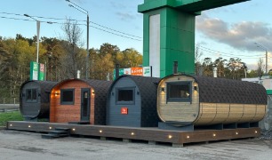 Выставочная площадка бань бочек в Красногорском районе